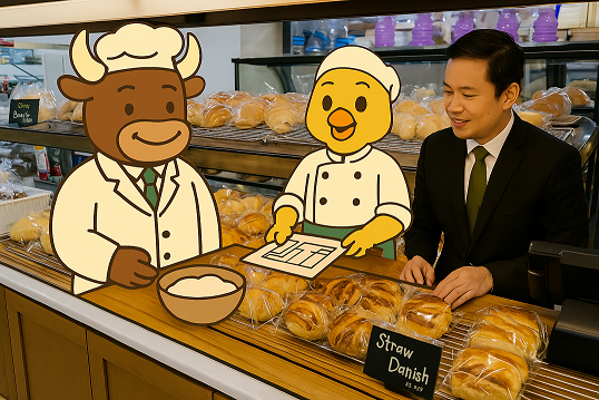 Tổng quan về bánh mì tươi trong tiệm bánh