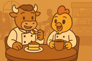 Mô hình cafe bánh